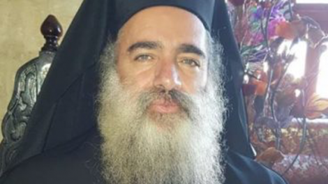 Erkebiskop Atallah Hanna i Jerusalem.